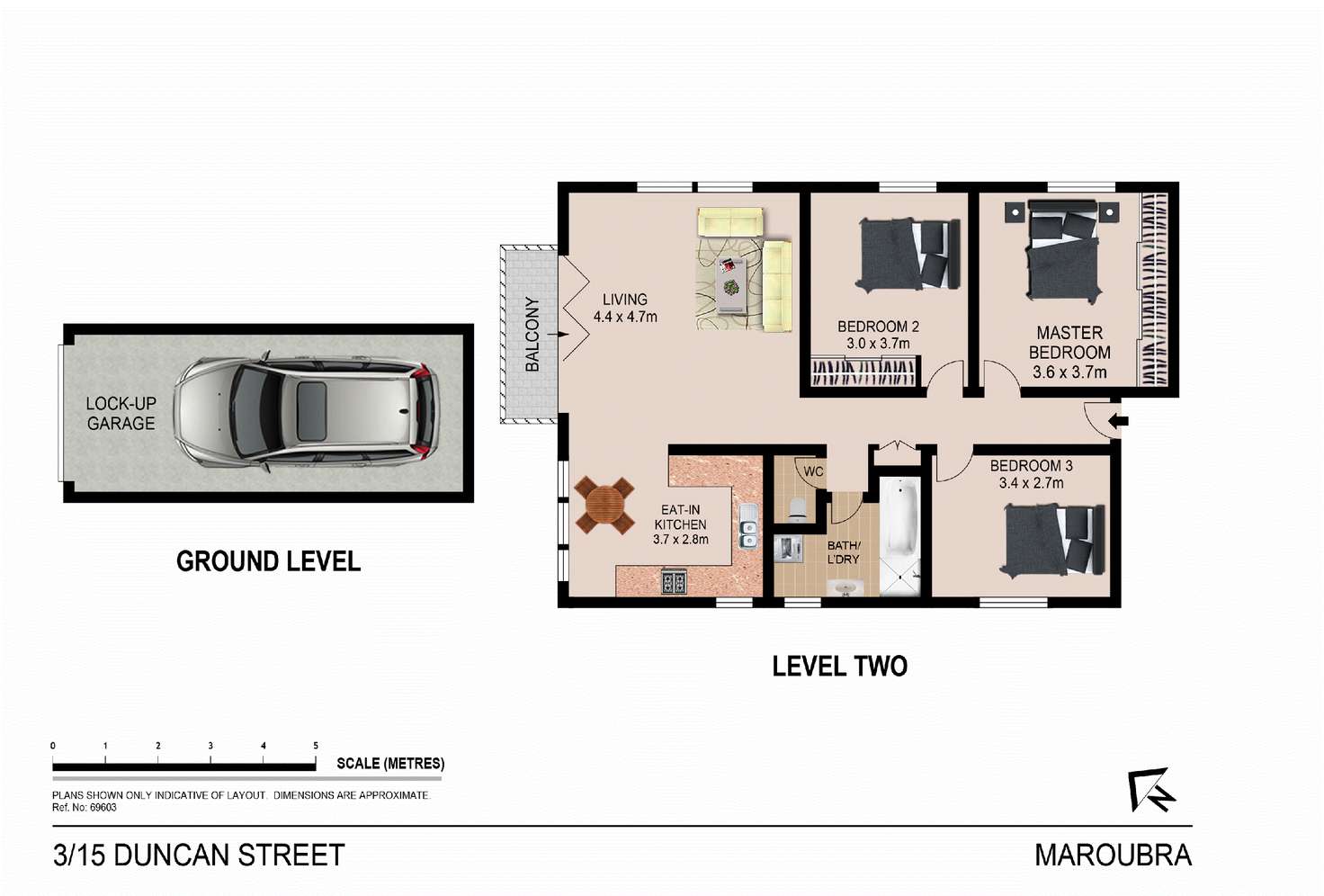 Floorplan of Homely apartment listing, 3/15 Duncan Street, Maroubra NSW 2035