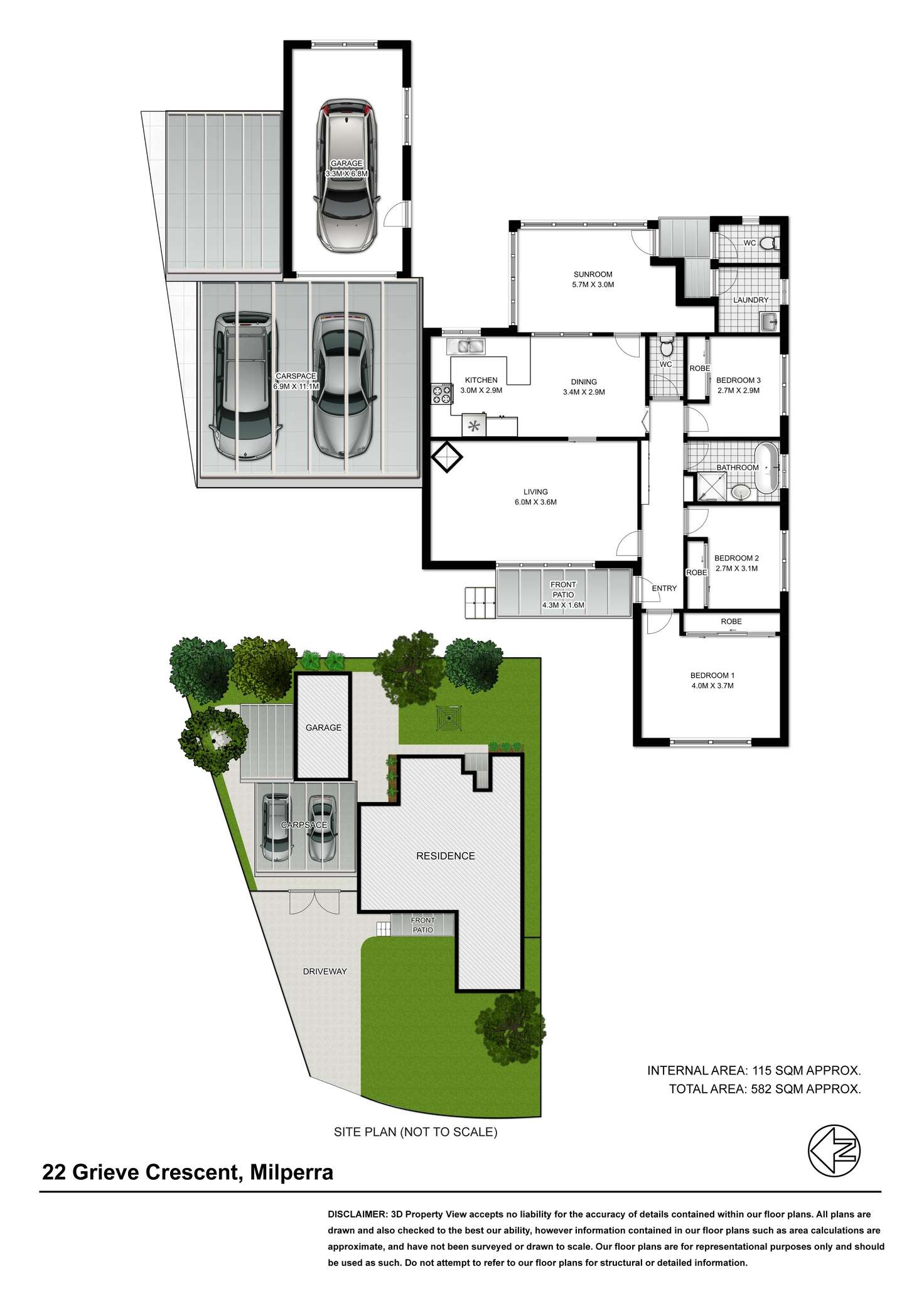 Floorplan of Homely house listing, 22 Grieve Crescent, Milperra NSW 2214