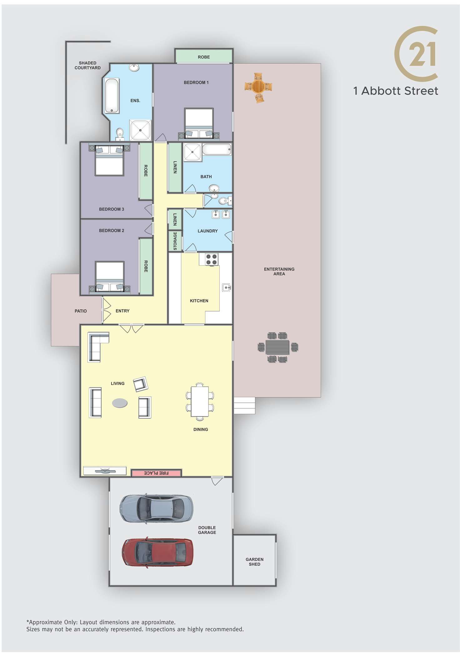 Floorplan of Homely house listing, 1 Abbott Street, Wingham NSW 2429