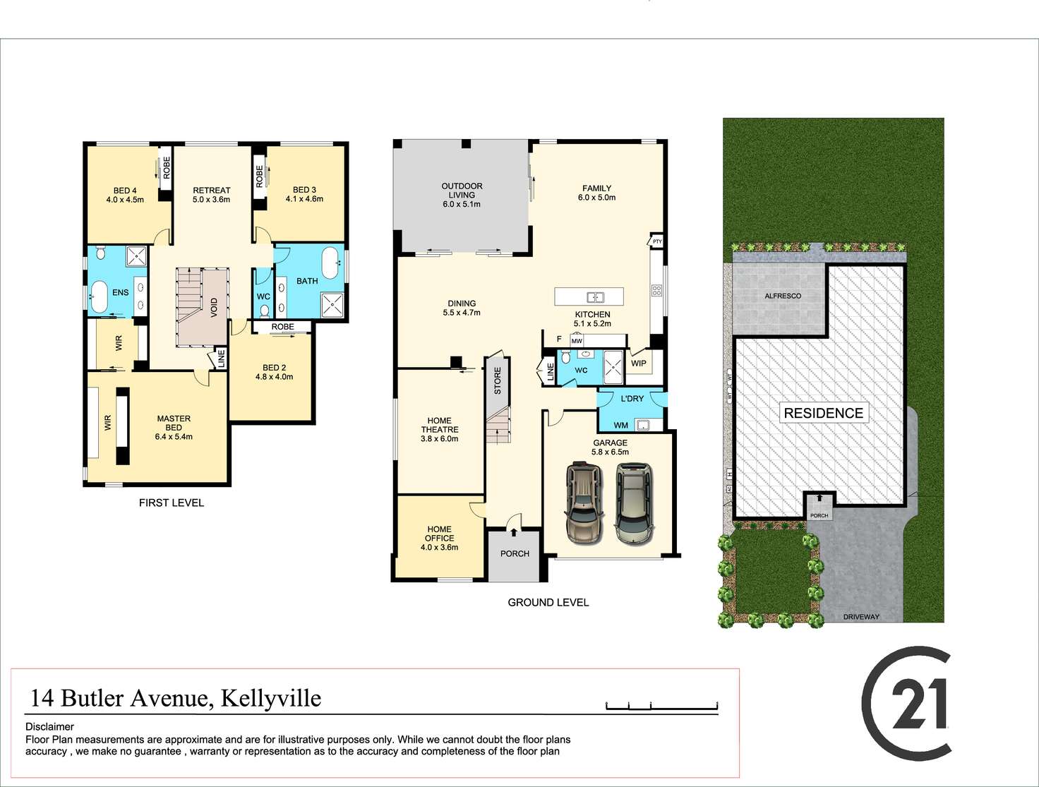 Floorplan of Homely house listing, 14 Butler Avenue, Kellyville NSW 2155