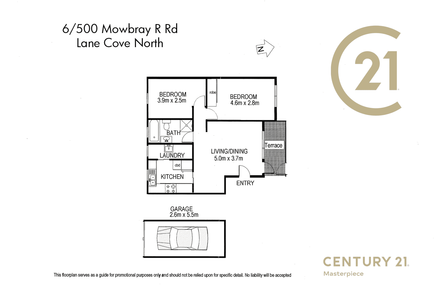 Floorplan of Homely apartment listing, 6/496-500 Mowbray Rd, Lane Cove NSW 2066