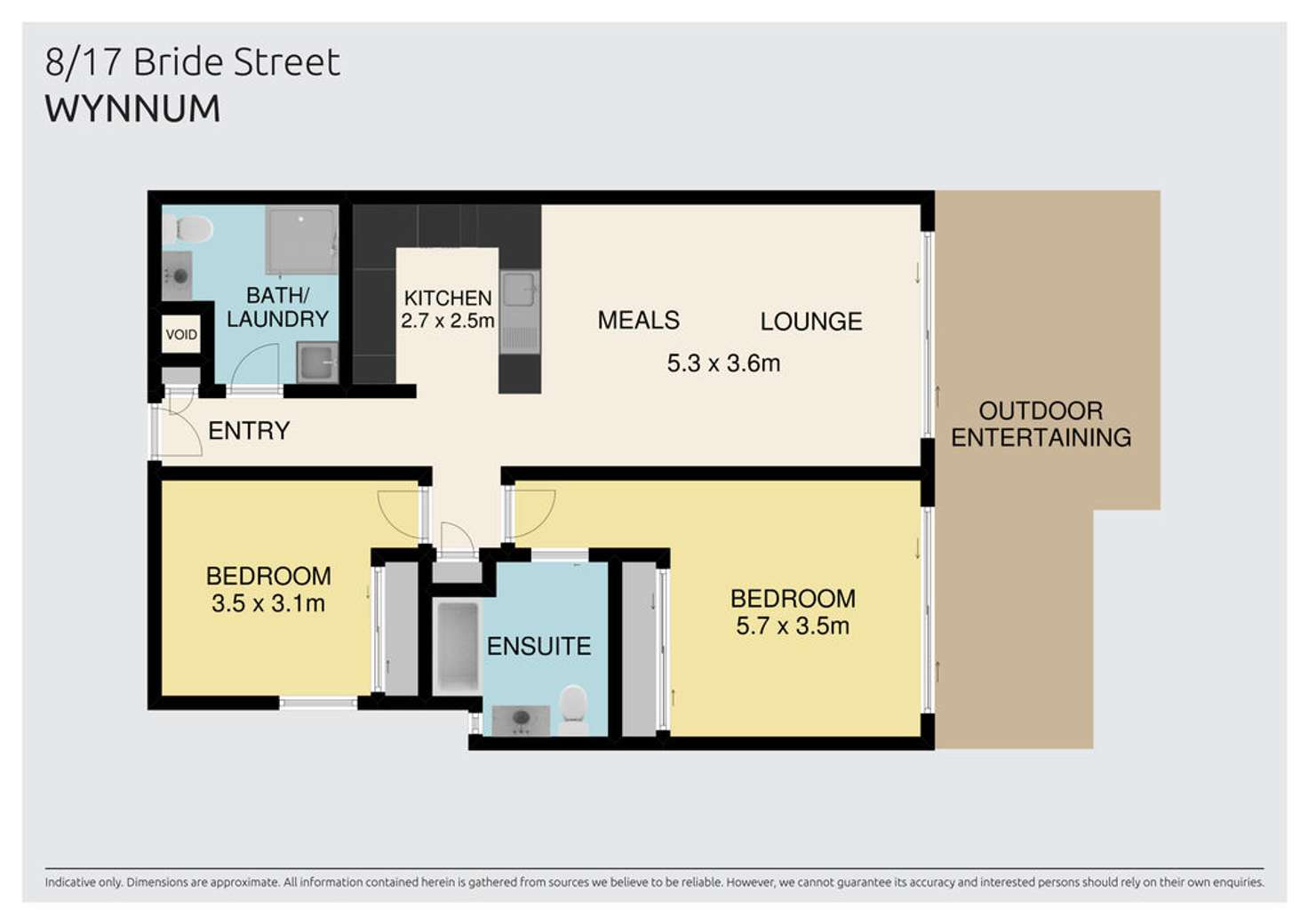 Floorplan of Homely apartment listing, 8/17 Bride Street, Wynnum QLD 4178