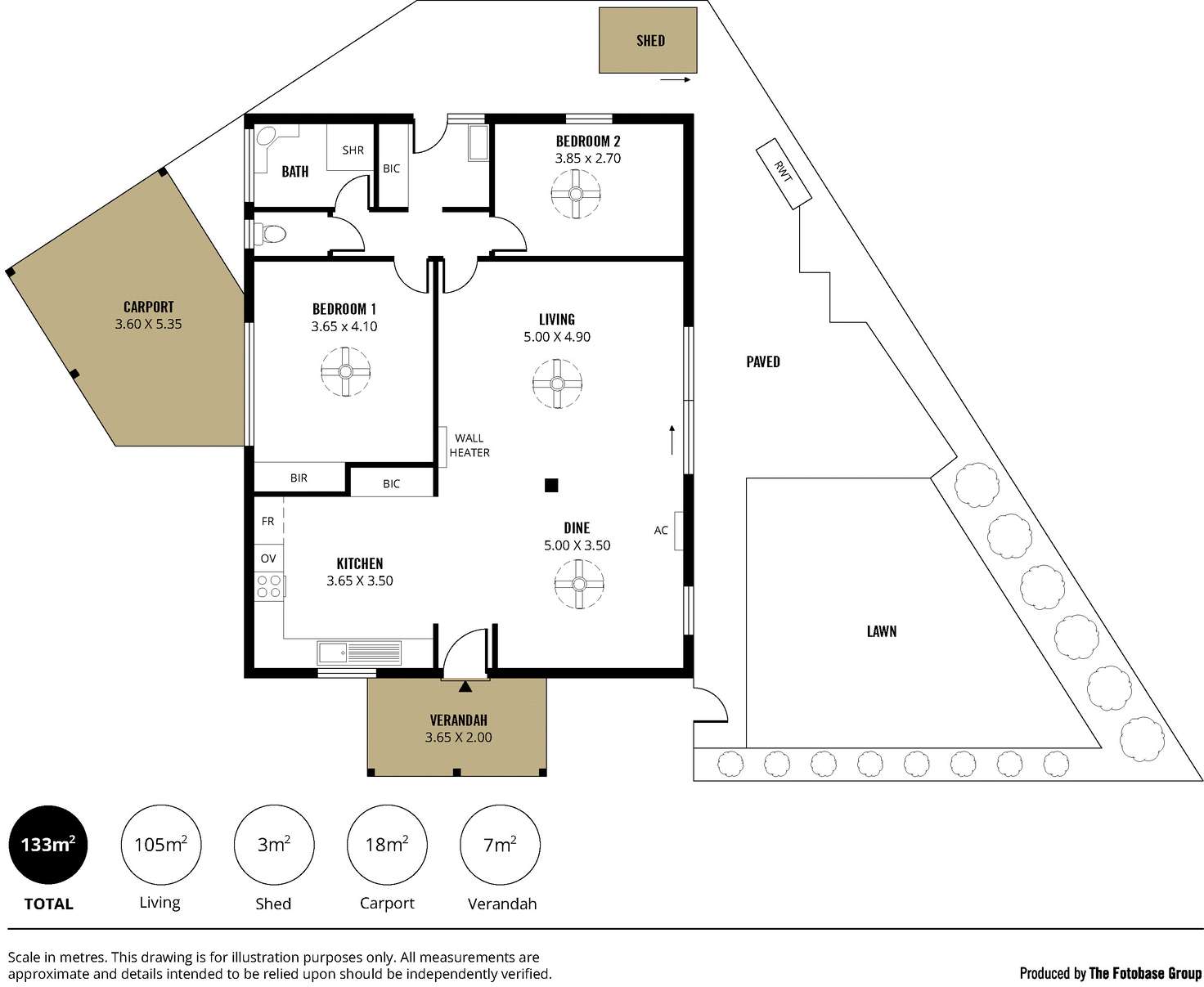 Floorplan of Homely unit listing, 1/70 Farnham Road, Ashford SA 5035