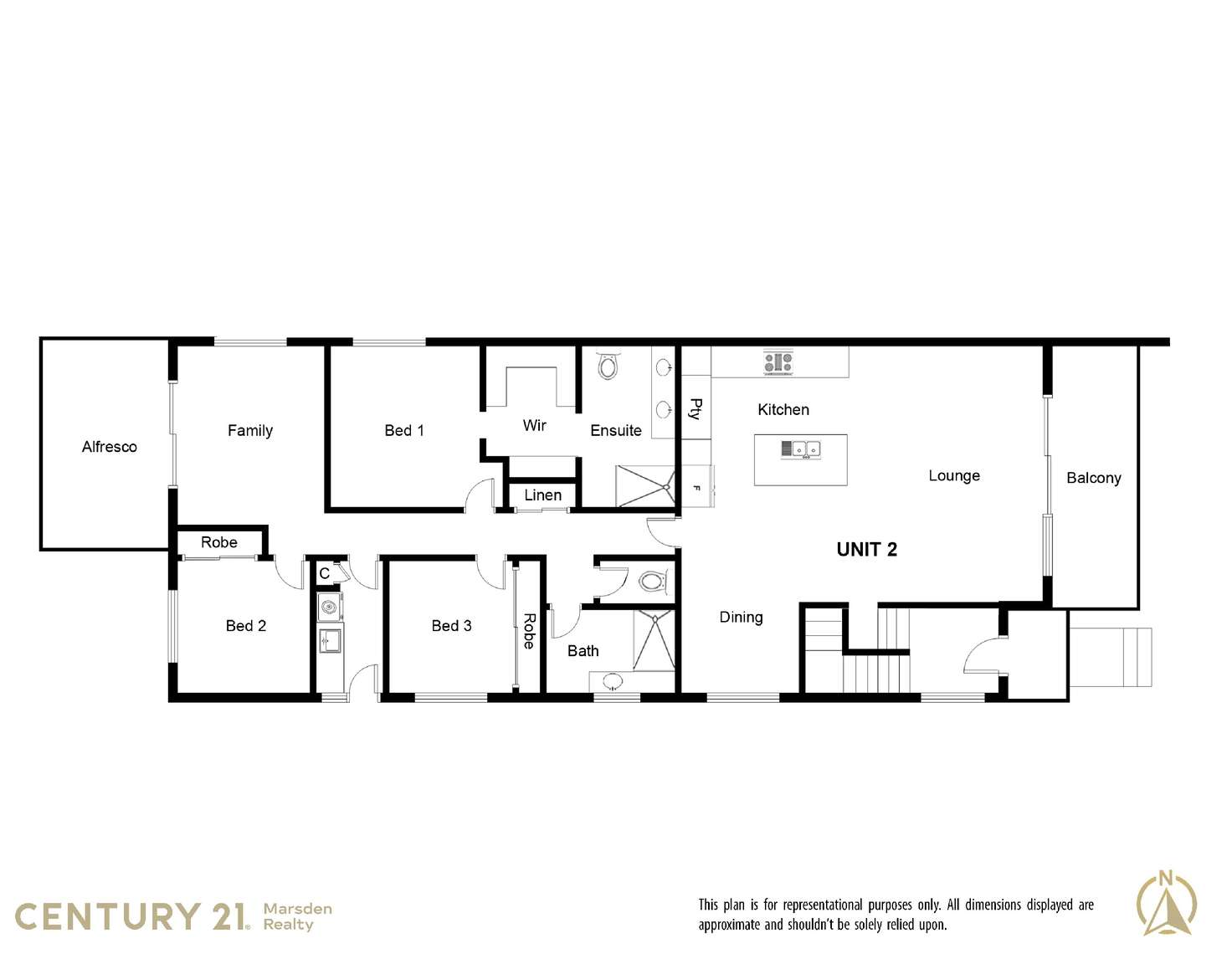 Floorplan of Homely house listing, 2/5 Leslie Street, Rangeville QLD 4350