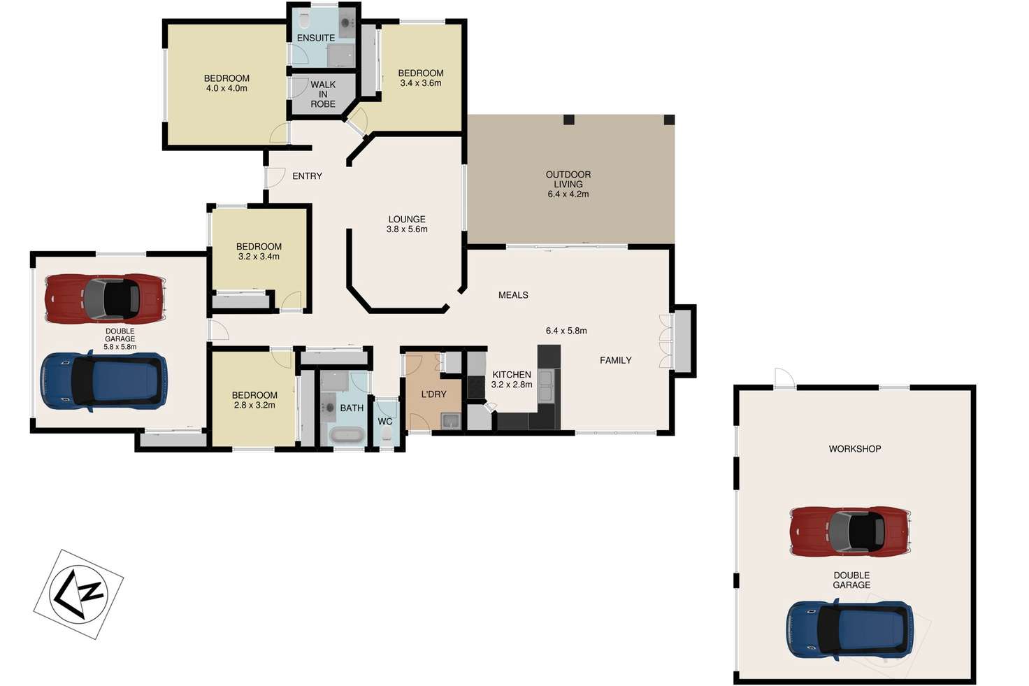 Floorplan of Homely house listing, 6 Gwenda Drive, Westbrook QLD 4350