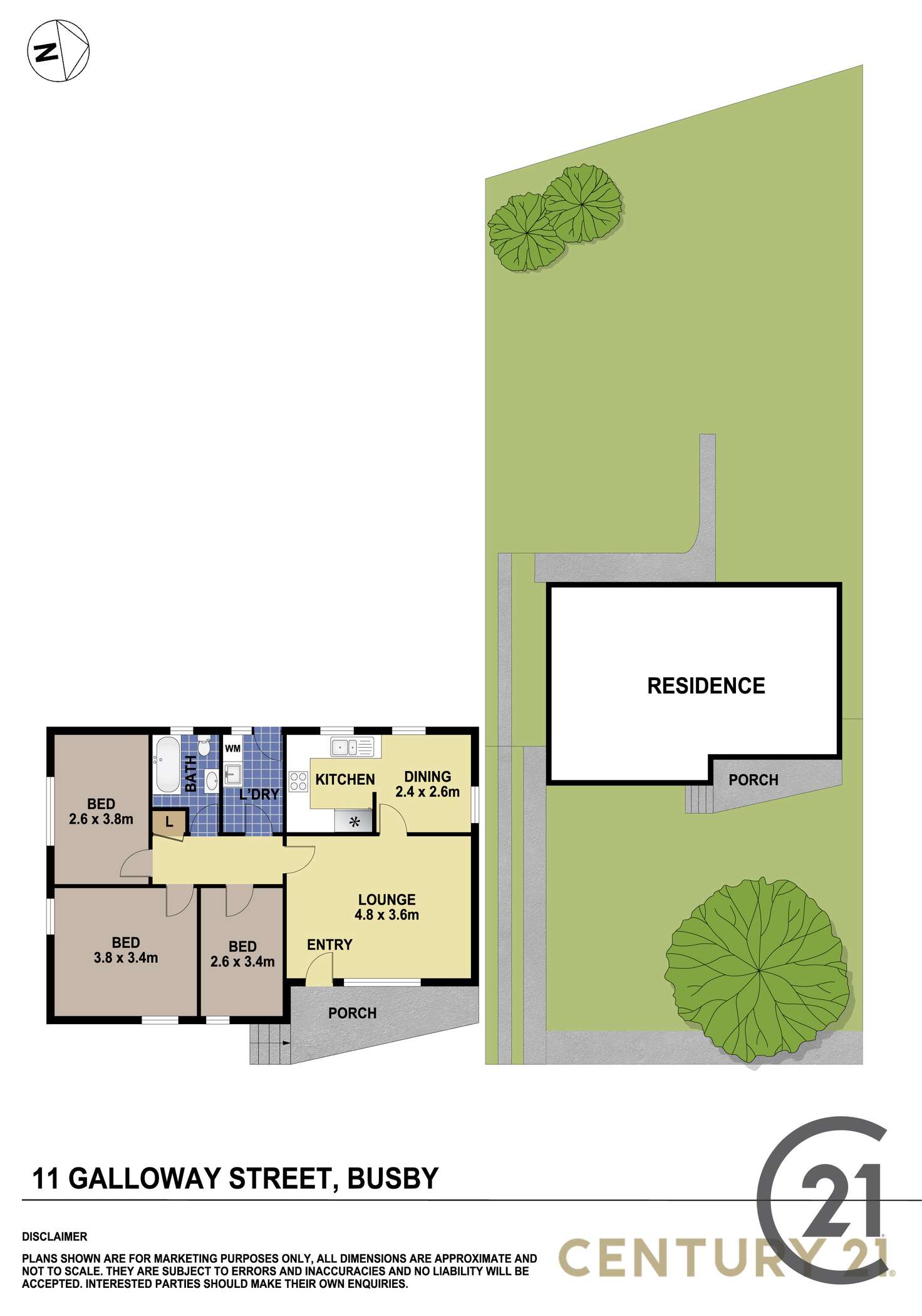 Floorplan of Homely house listing, 11 Galloway Street, Busby NSW 2168