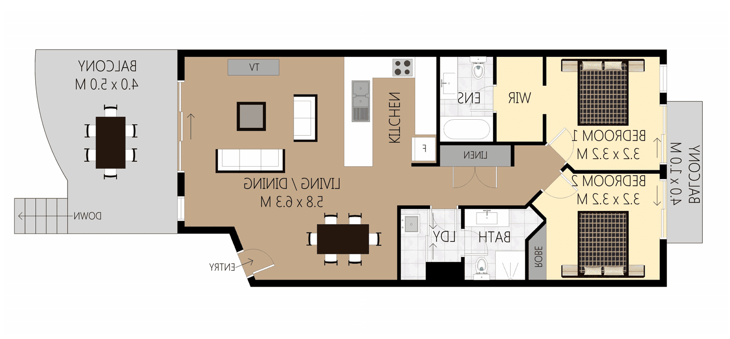 Floorplan of Homely apartment listing, 106/10-16 Alexandra Avenue, Mermaid Beach QLD 4218