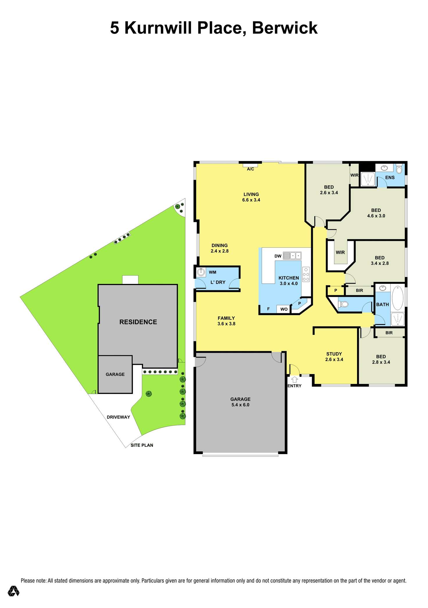 Floorplan of Homely house listing, 5 Kurnwill Place, Berwick VIC 3806