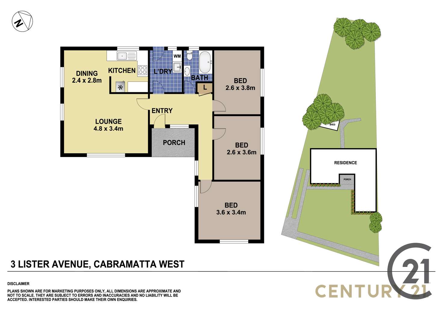 Floorplan of Homely house listing, 3 Lister Avenue, Cabramatta West NSW 2166