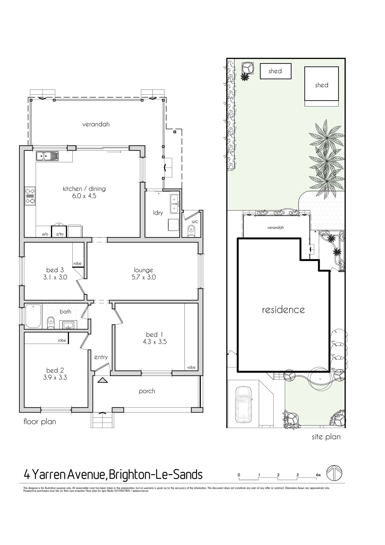 Floorplan of Homely house listing, 4 Yarren Avenue, Brighton-Le-Sands NSW 2216
