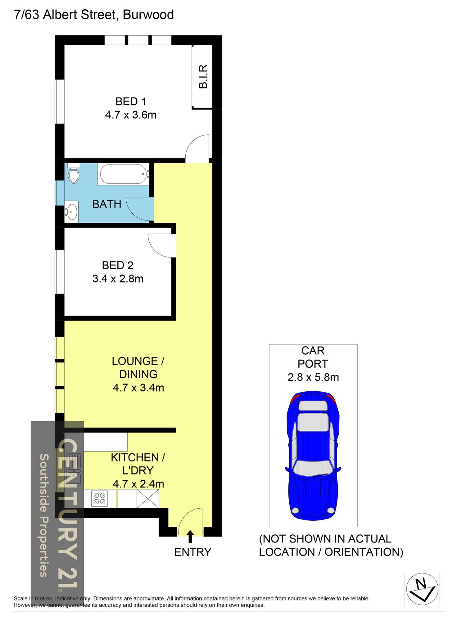 Floorplan of Homely unit listing, 7/63 Albert Crescent, Burwood NSW 2134