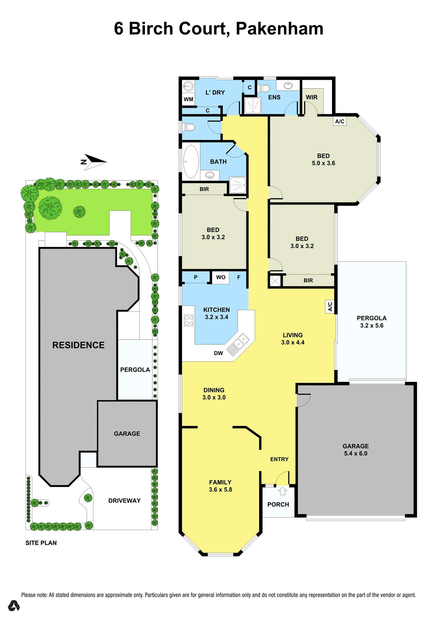 Floorplan of Homely house listing, 6 Birch Court, Pakenham VIC 3810