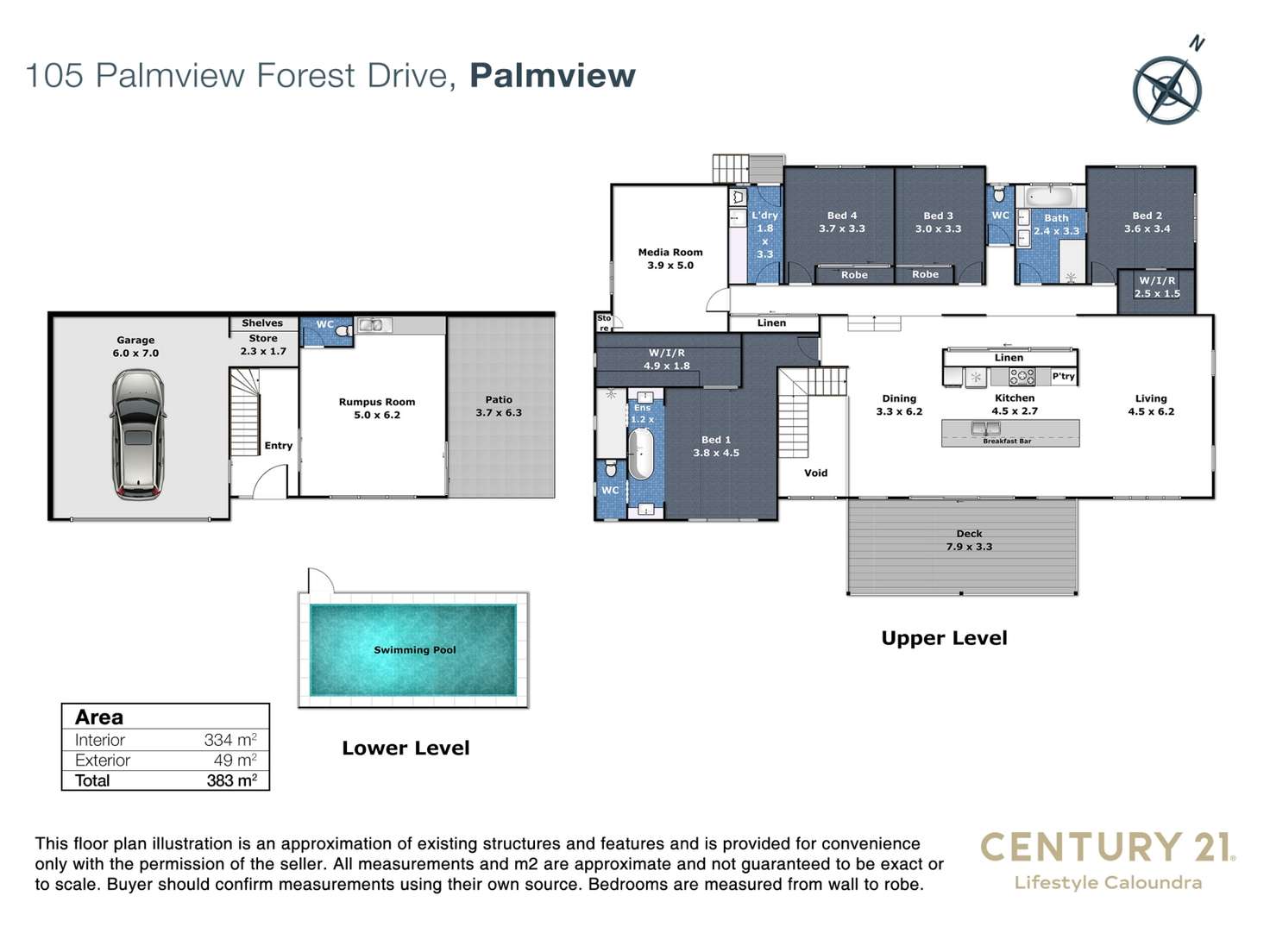 Floorplan of Homely house listing, 105 Palmview Forest Drive, Palmview QLD 4553