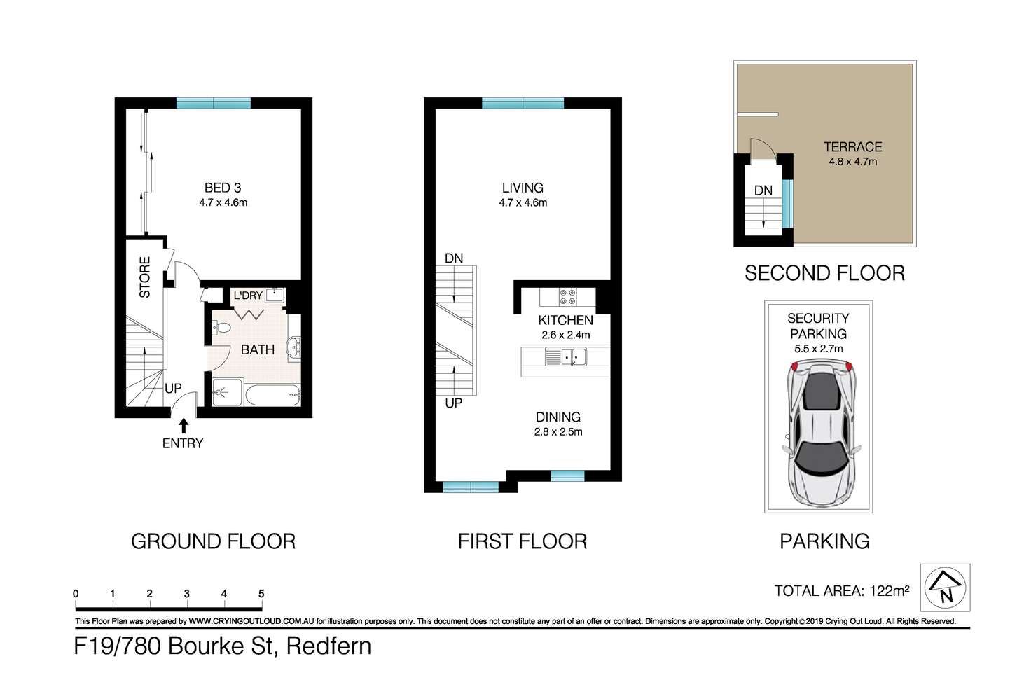 Floorplan of Homely apartment listing, F19/780 Bourke Street, Redfern NSW 2016
