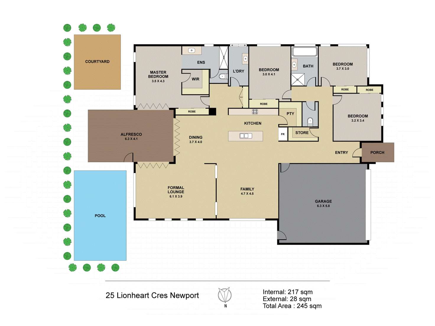 Floorplan of Homely house listing, 25 Lionheart Crescent, Newport QLD 4020