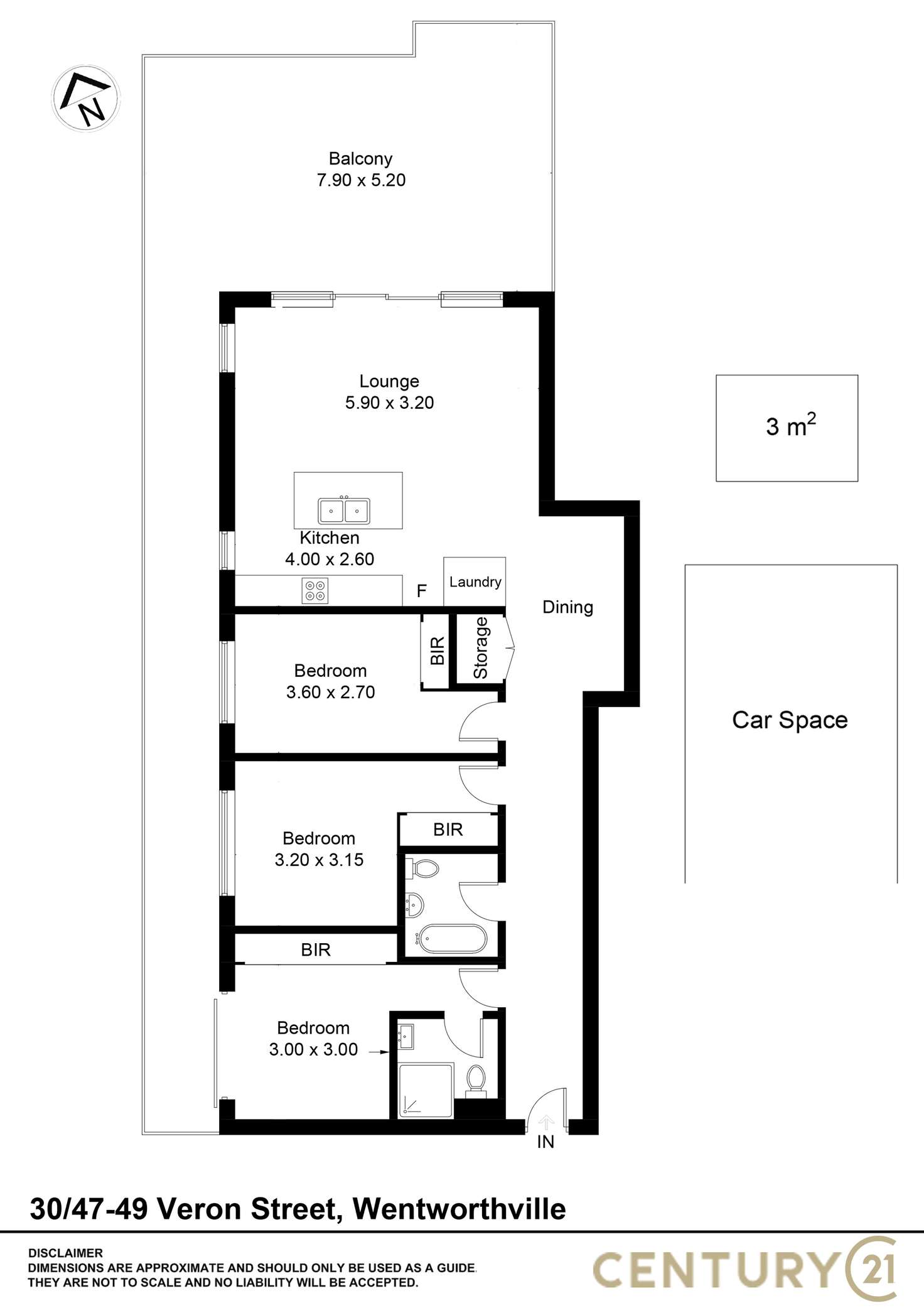 Floorplan of Homely apartment listing, 30/45-47 Veron Street, Wentworthville NSW 2145