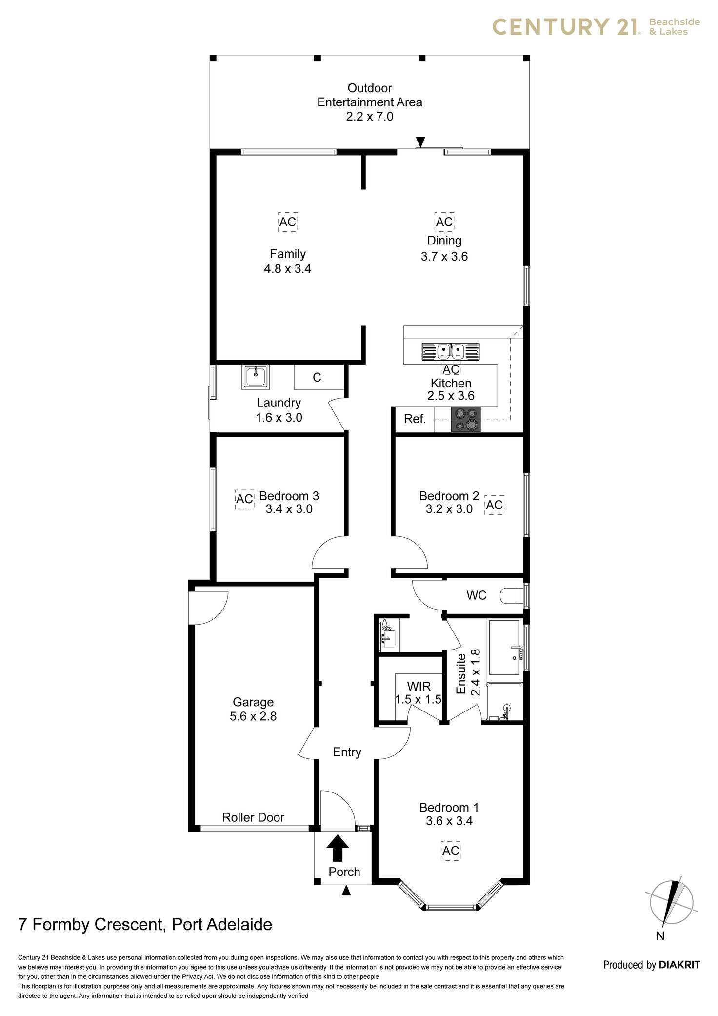 Floorplan of Homely house listing, 7 Formby Crescent, Port Adelaide SA 5015
