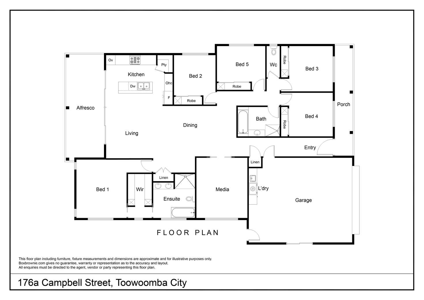 Floorplan of Homely house listing, 176A Campbell Street, Toowoomba QLD 4350