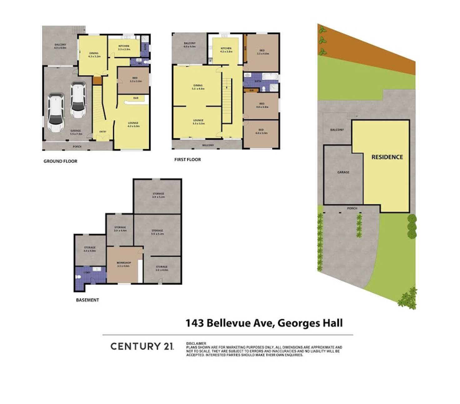 Floorplan of Homely house listing, 143 Bellevue Avenue, Georges Hall NSW 2198