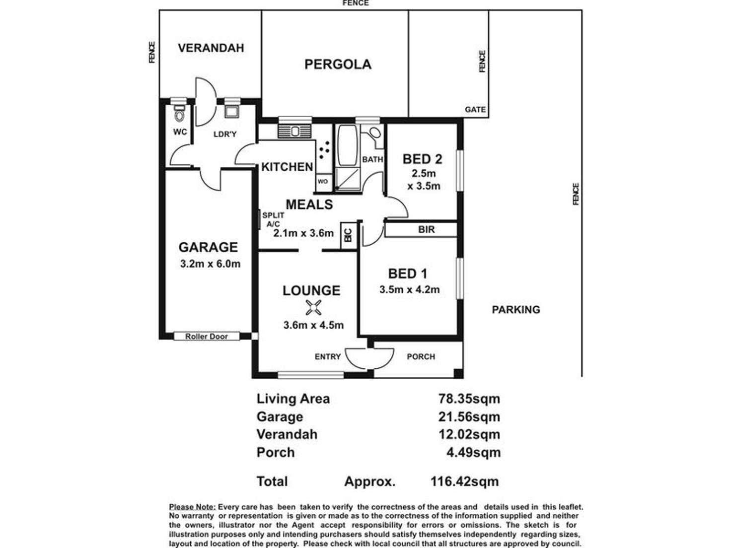 Floorplan of Homely unit listing, 1/94 North East Road, Walkerville SA 5081