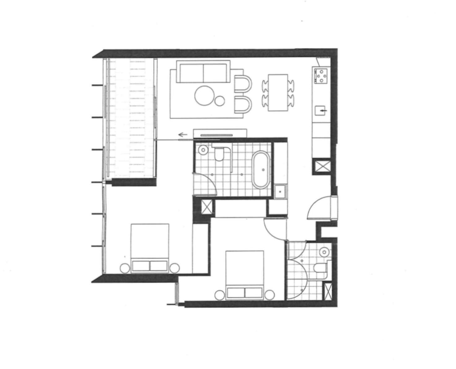 Floorplan of Homely apartment listing, 204/8 Central Park Avenue, Chippendale NSW 2008