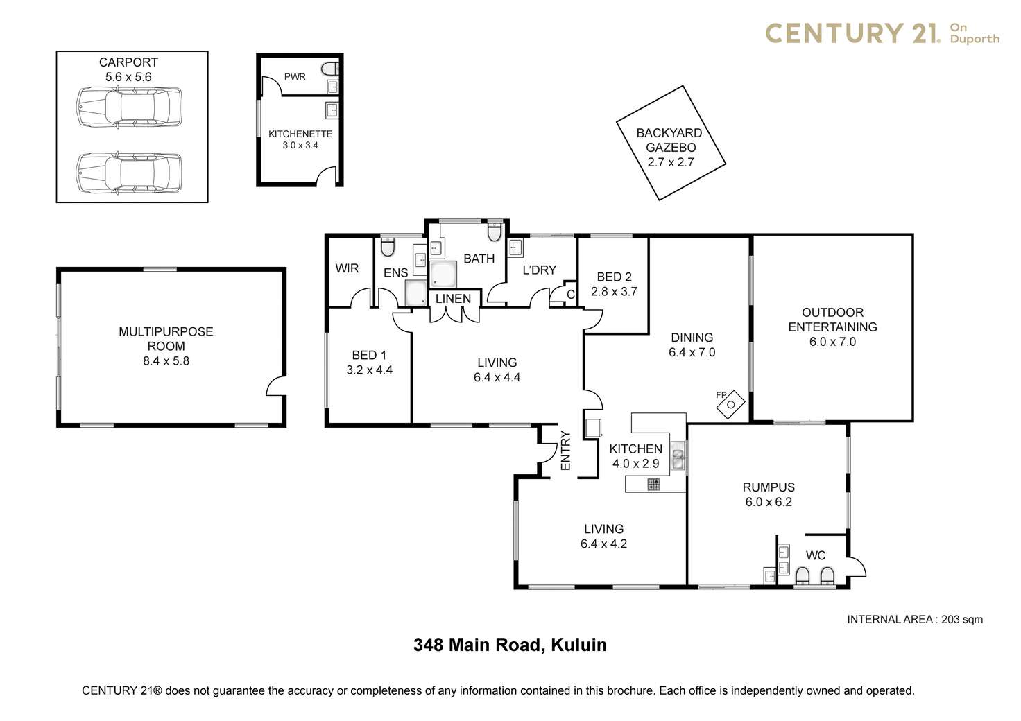 Floorplan of Homely house listing, 348 Main Road, Kuluin QLD 4558