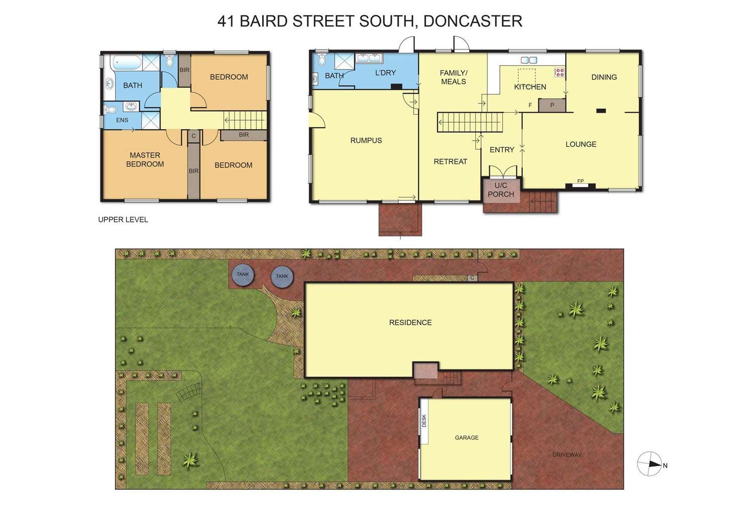 Floorplan of Homely house listing, 41 Baird Street South, Doncaster VIC 3108