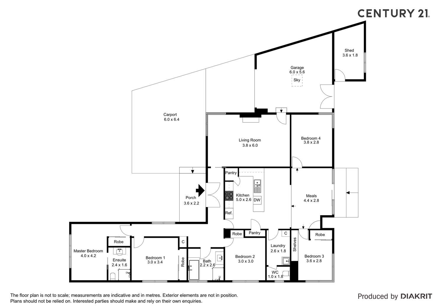 Floorplan of Homely house listing, 4 Cadell Court, Echuca VIC 3564