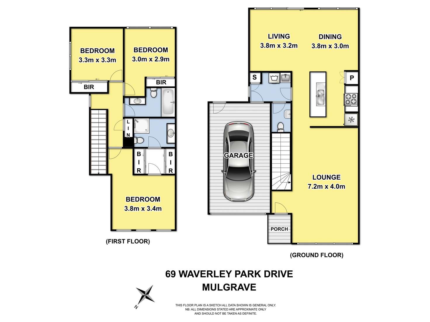 Floorplan of Homely house listing, 69 Waverley Park Drive, Mulgrave VIC 3170