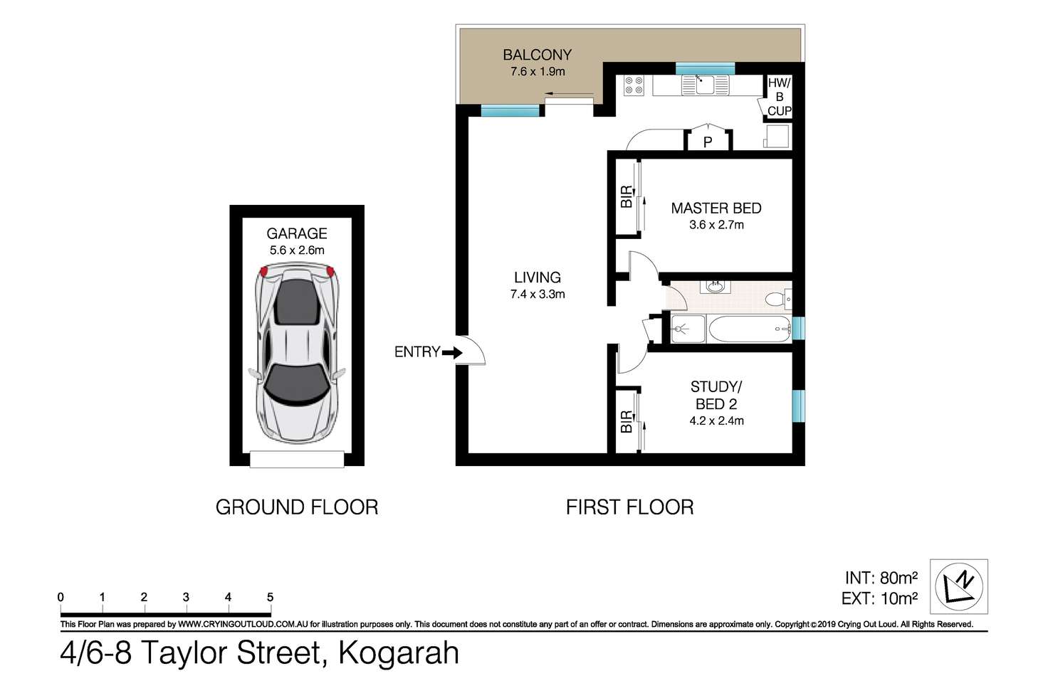 Floorplan of Homely unit listing, 4/6-8 Taylor Street, Kogarah NSW 2217