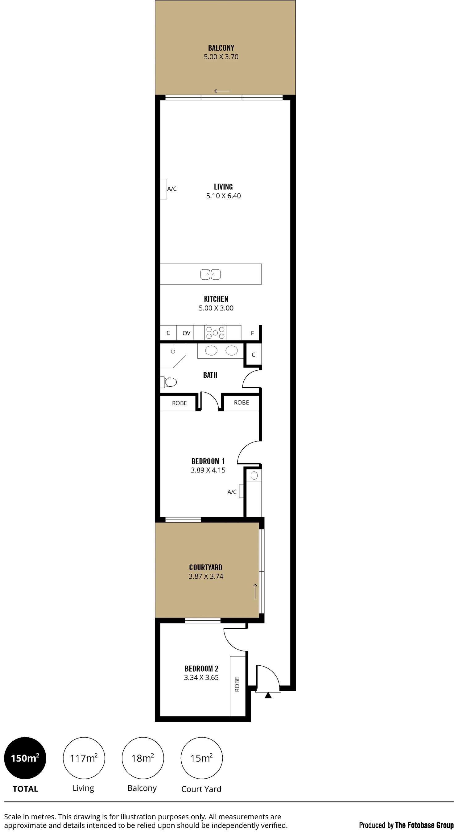 Floorplan of Homely apartment listing, 105/50 Esplanade, Christies Beach SA 5165