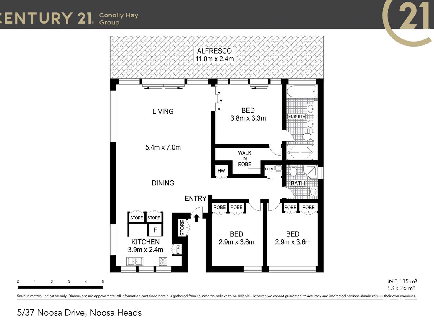 Floorplan of Homely apartment listing, 5/37-49 Noosa Drive, Noosa Heads QLD 4567