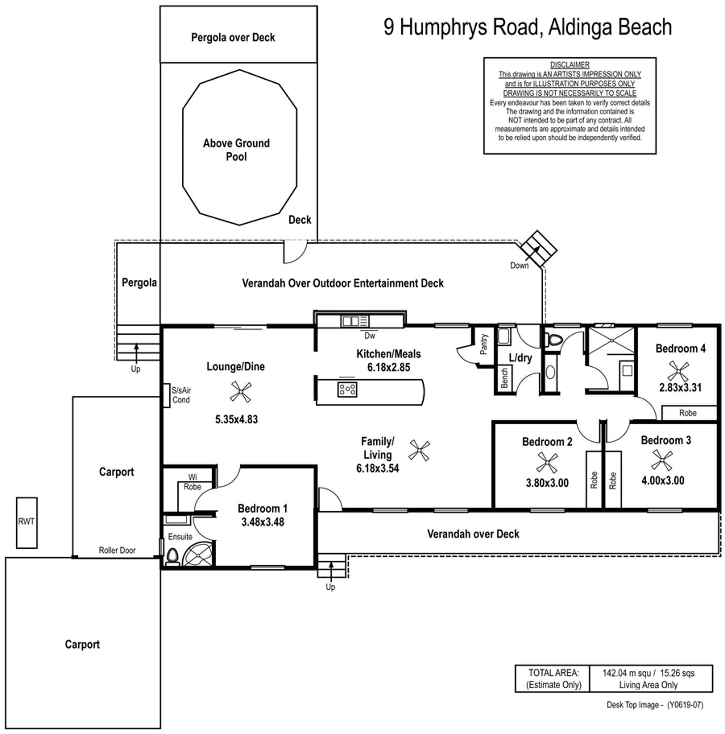 Floorplan of Homely house listing, 9 Humphrys Road, Aldinga Beach SA 5173