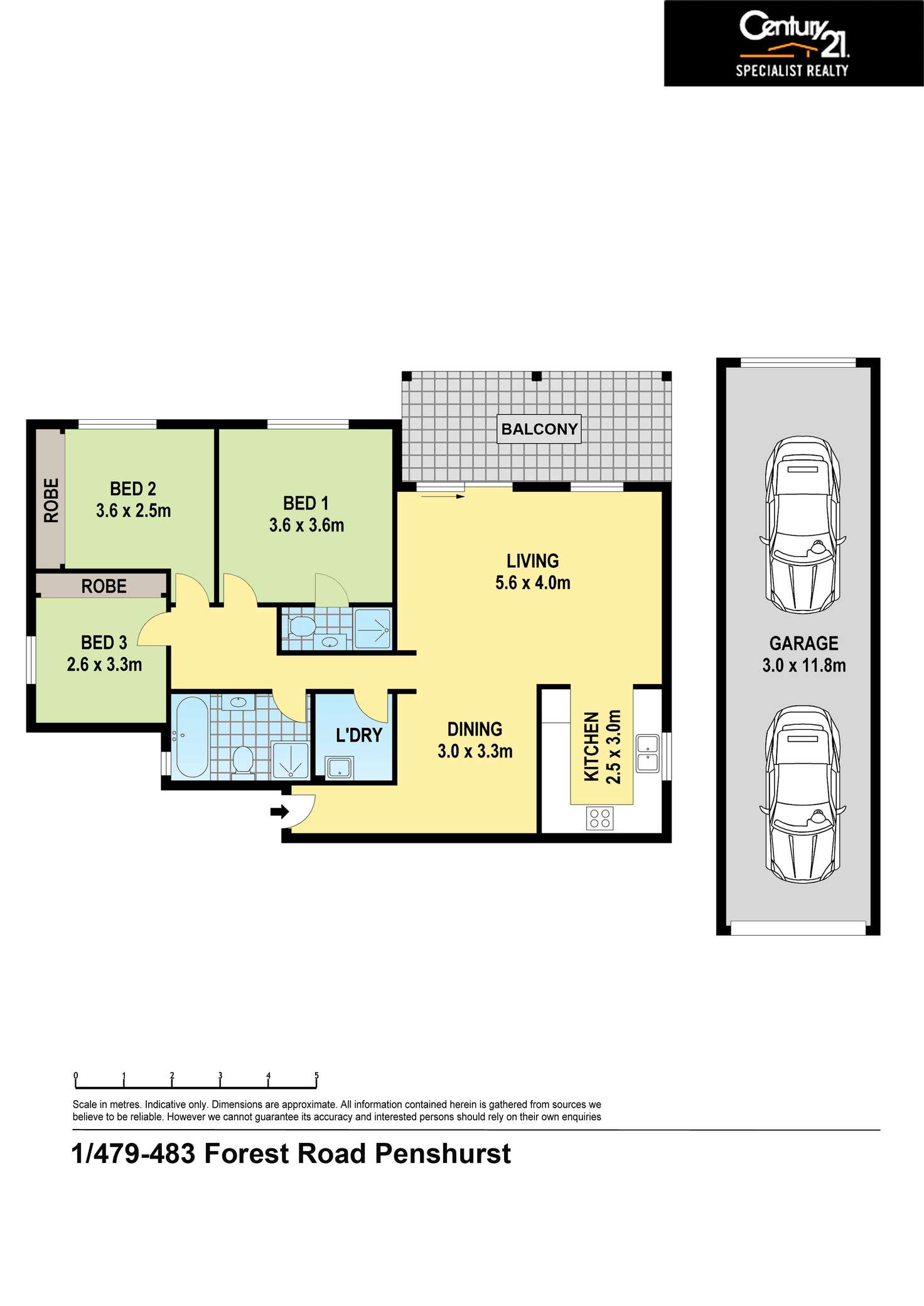 Floorplan of Homely apartment listing, 1/479-483 Forest Road, Penshurst NSW 2222