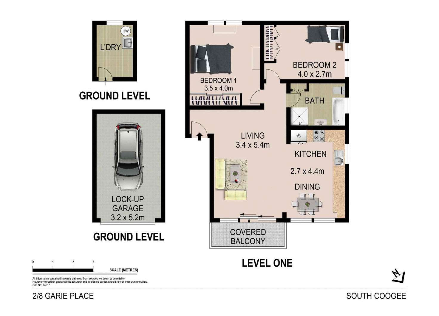 Floorplan of Homely apartment listing, 2/8 Garie Place, South Coogee NSW 2034