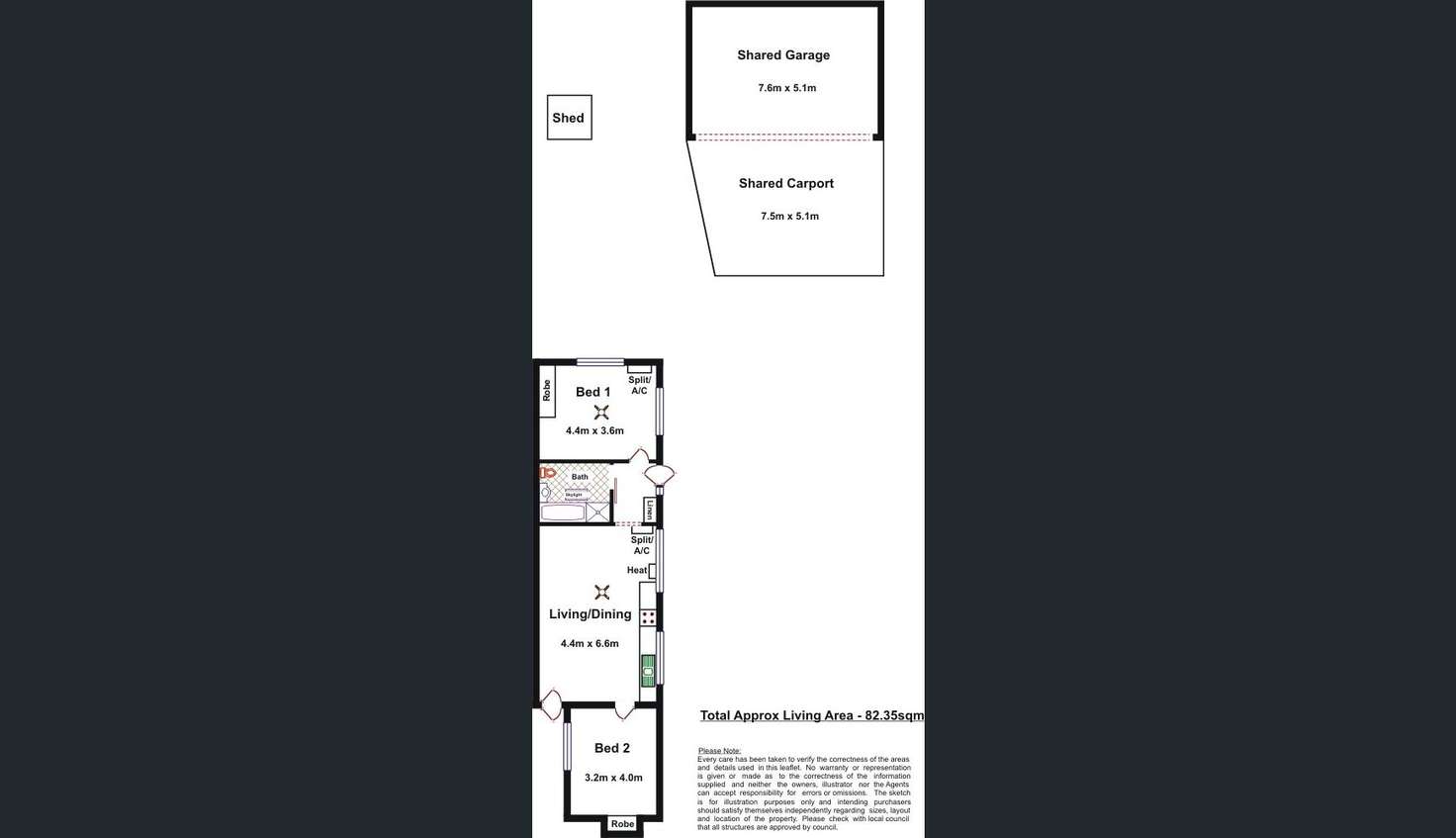 Floorplan of Homely unit listing, 25a Patricia Avenue, Camden Park SA 5038