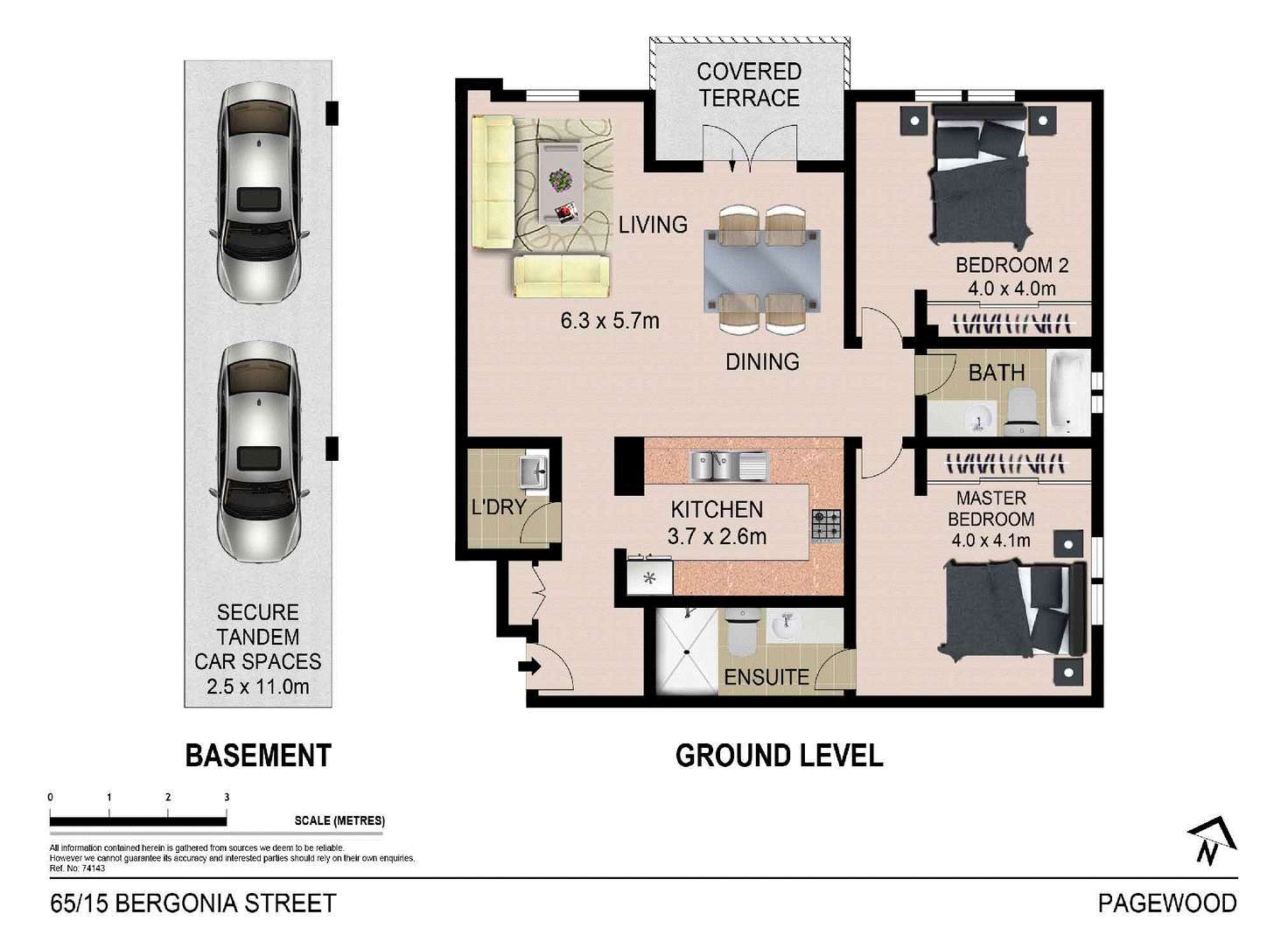 Floorplan of Homely apartment listing, 65/15 Begonia Street, Pagewood NSW 2035