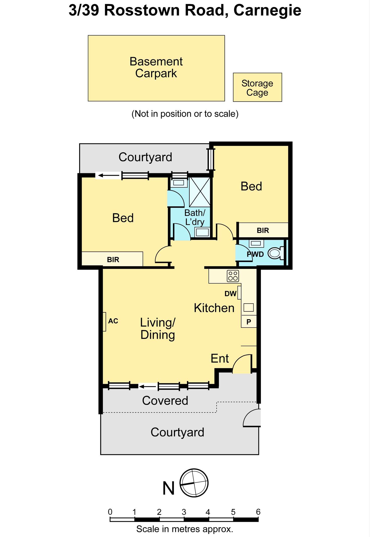 Floorplan of Homely apartment listing, 3/39 Rosstown Road, Carnegie VIC 3163