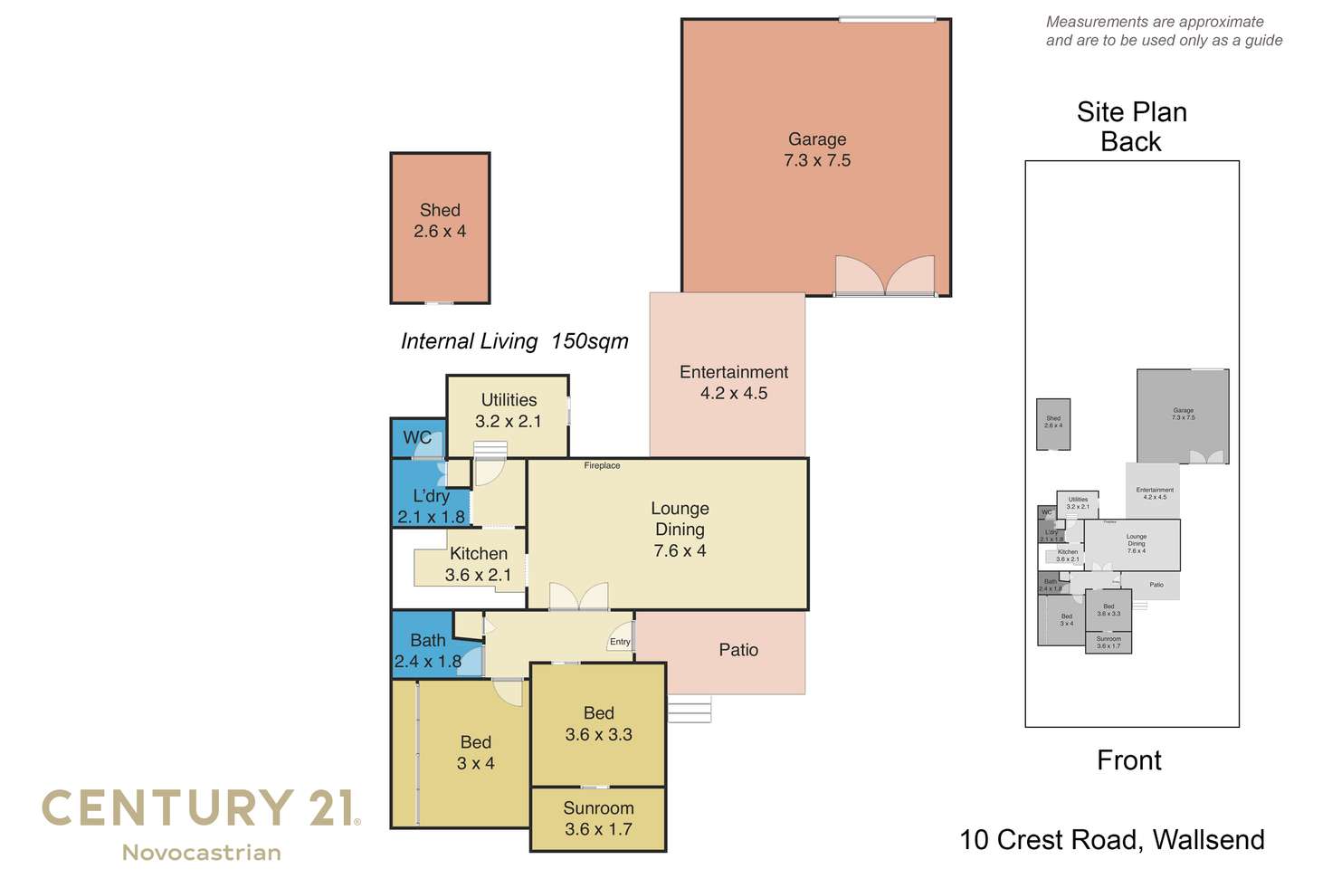 Floorplan of Homely house listing, 10 Crest Road, Wallsend NSW 2287