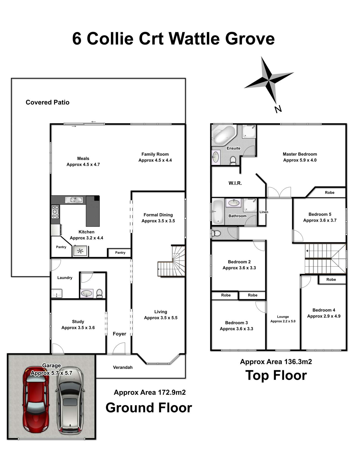 Floorplan of Homely house listing, 6 Collie Court, Wattle Grove NSW 2173