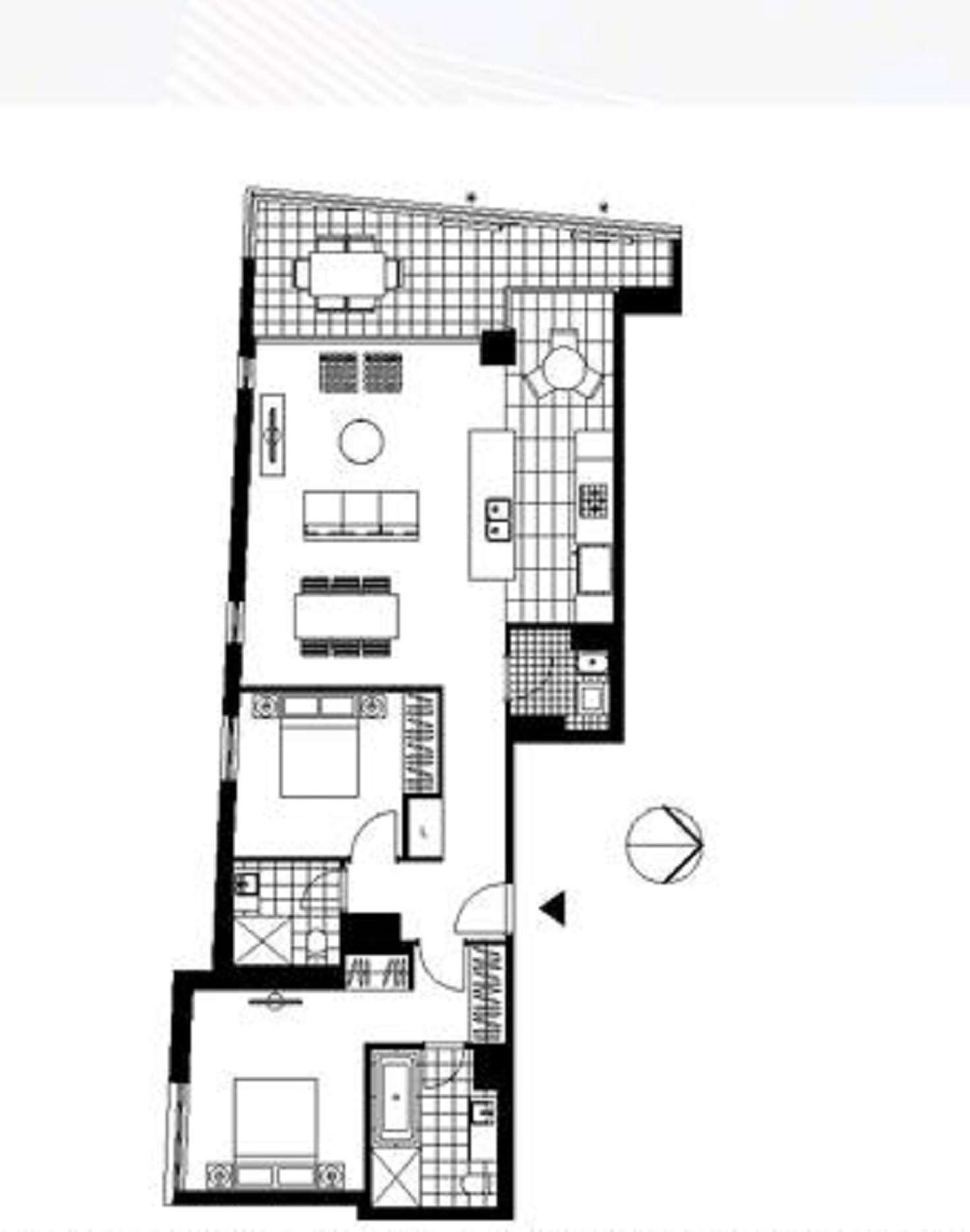 Floorplan of Homely apartment listing, 3005/7 Railway Street, Chatswood NSW 2067