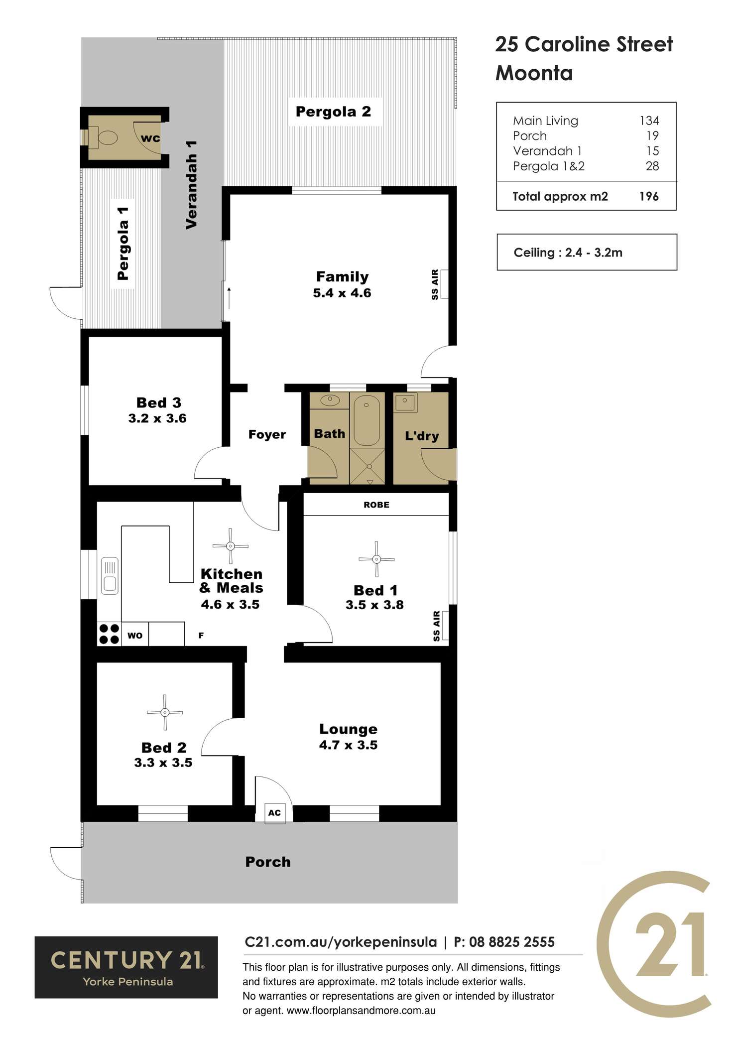 Floorplan of Homely house listing, 25 Caroline Street, Moonta SA 5558