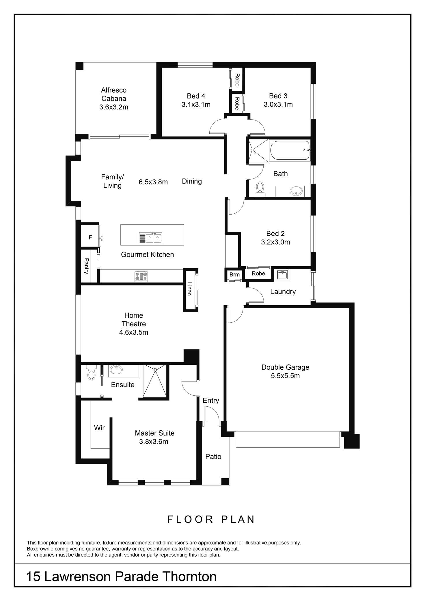 Floorplan of Homely house listing, 15 Lawrenson Parade, Thornton NSW 2322