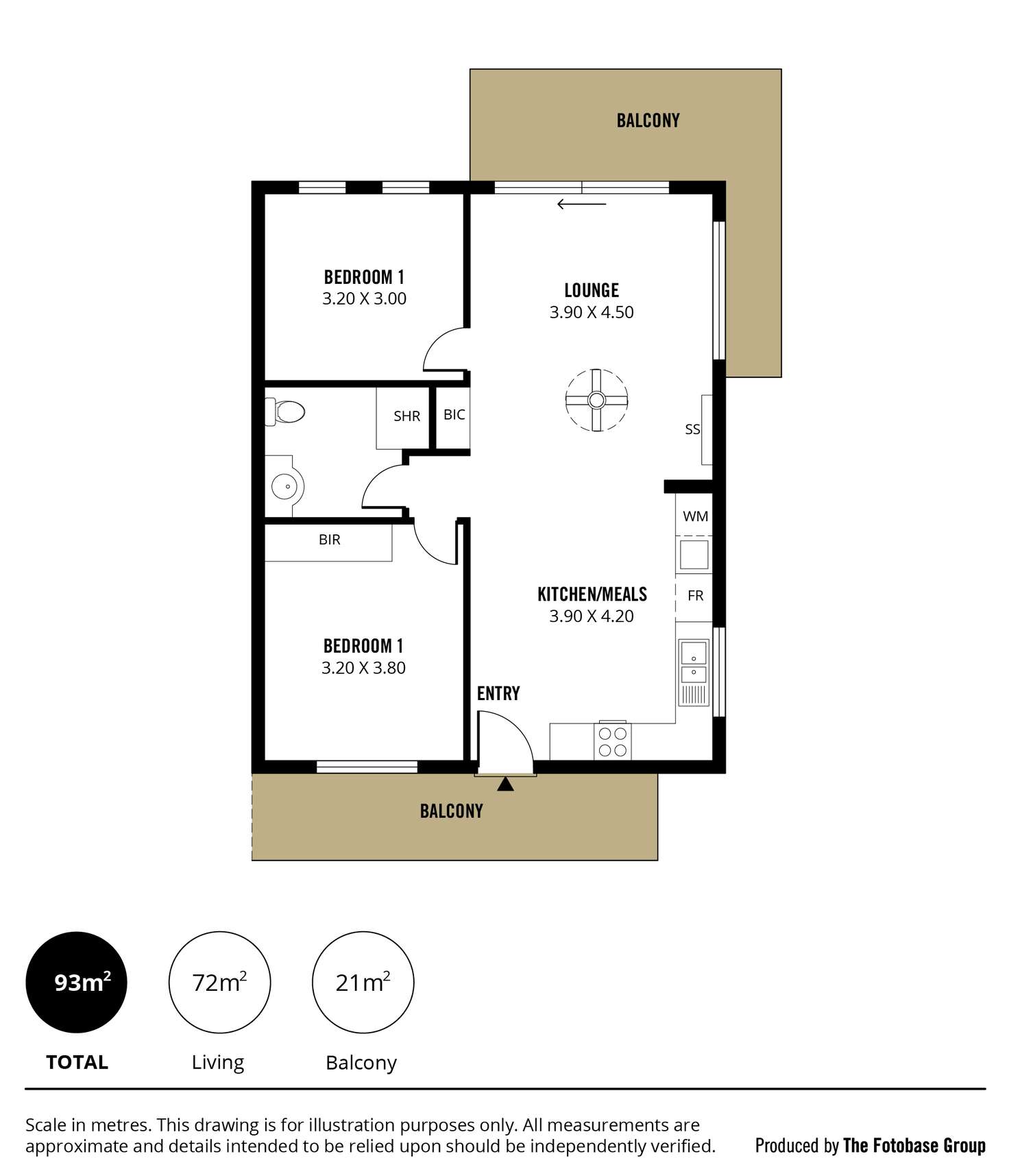 Floorplan of Homely apartment listing, 27/32-36 Riverside Street, Mawson Lakes SA 5095