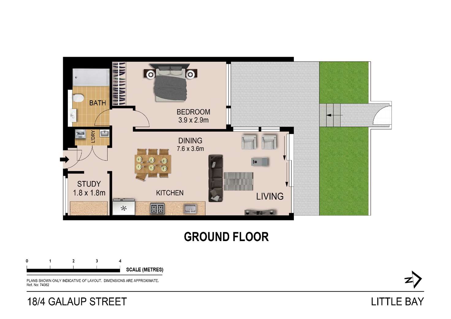 Floorplan of Homely apartment listing, 18/4 Galaup Street, Little Bay NSW 2036