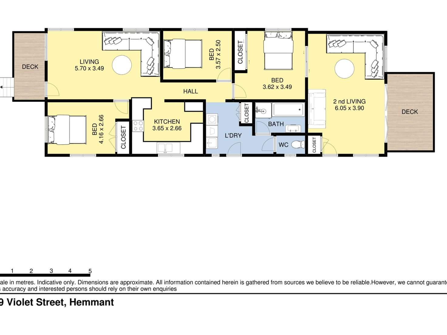 Floorplan of Homely house listing, 39 Violet Street, Hemmant QLD 4174