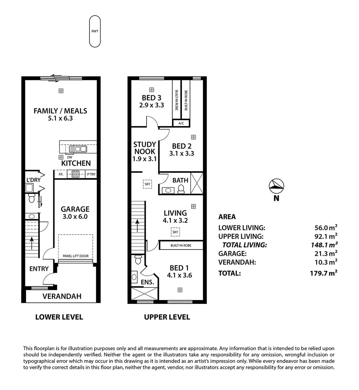 Floorplan of Homely townhouse listing, Lot 380 Hackney Link, Mount Barker SA 5251