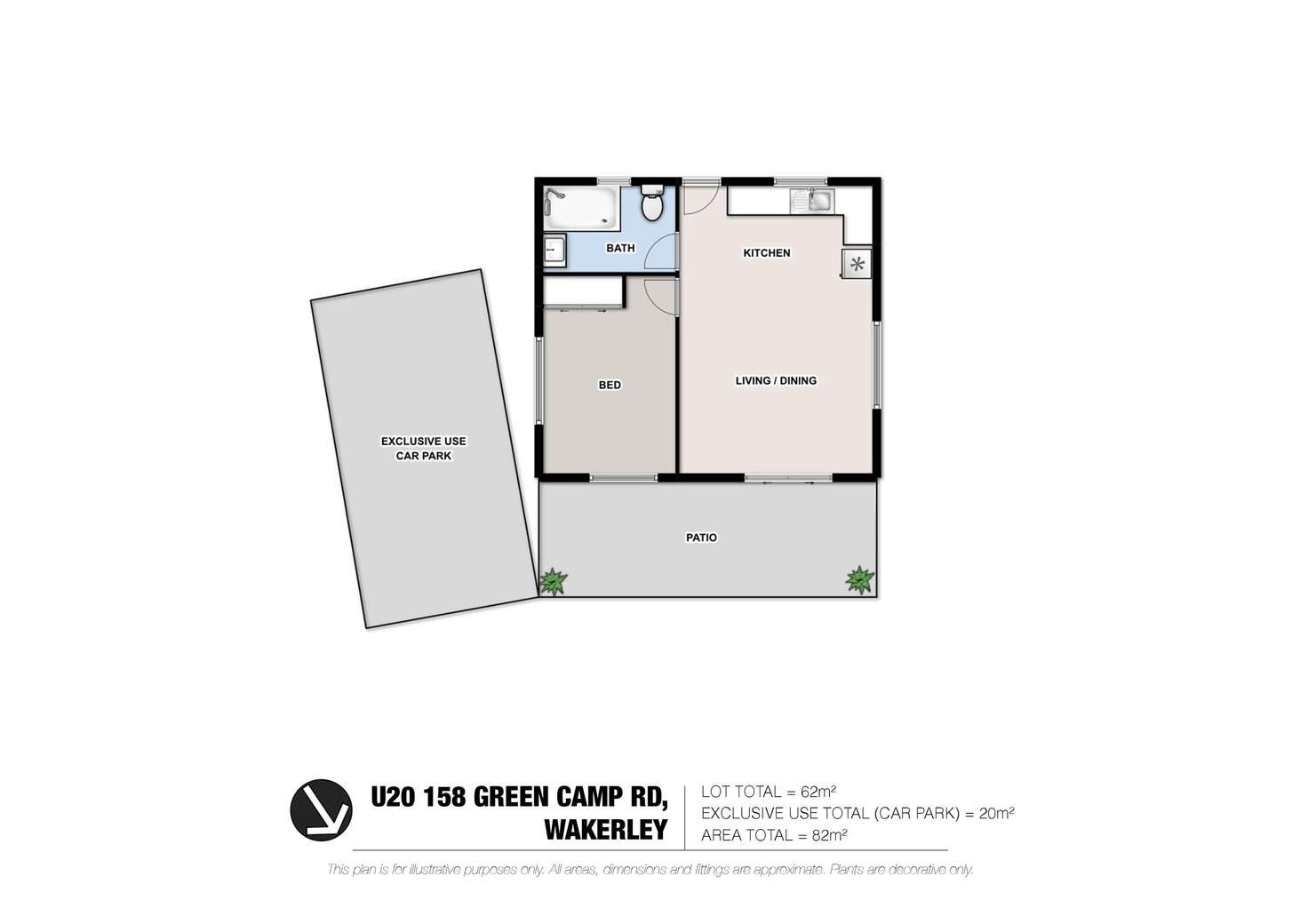 Floorplan of Homely unit listing, 20/158 Green Camp Road, Wakerley QLD 4154