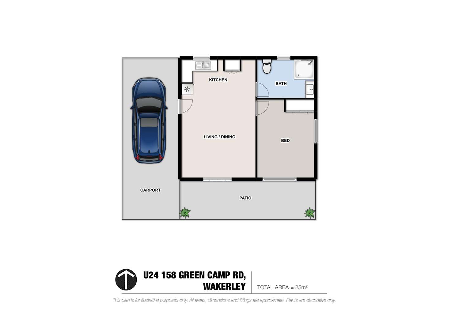 Floorplan of Homely unit listing, 24/158 Green Camp Road, Wakerley QLD 4154