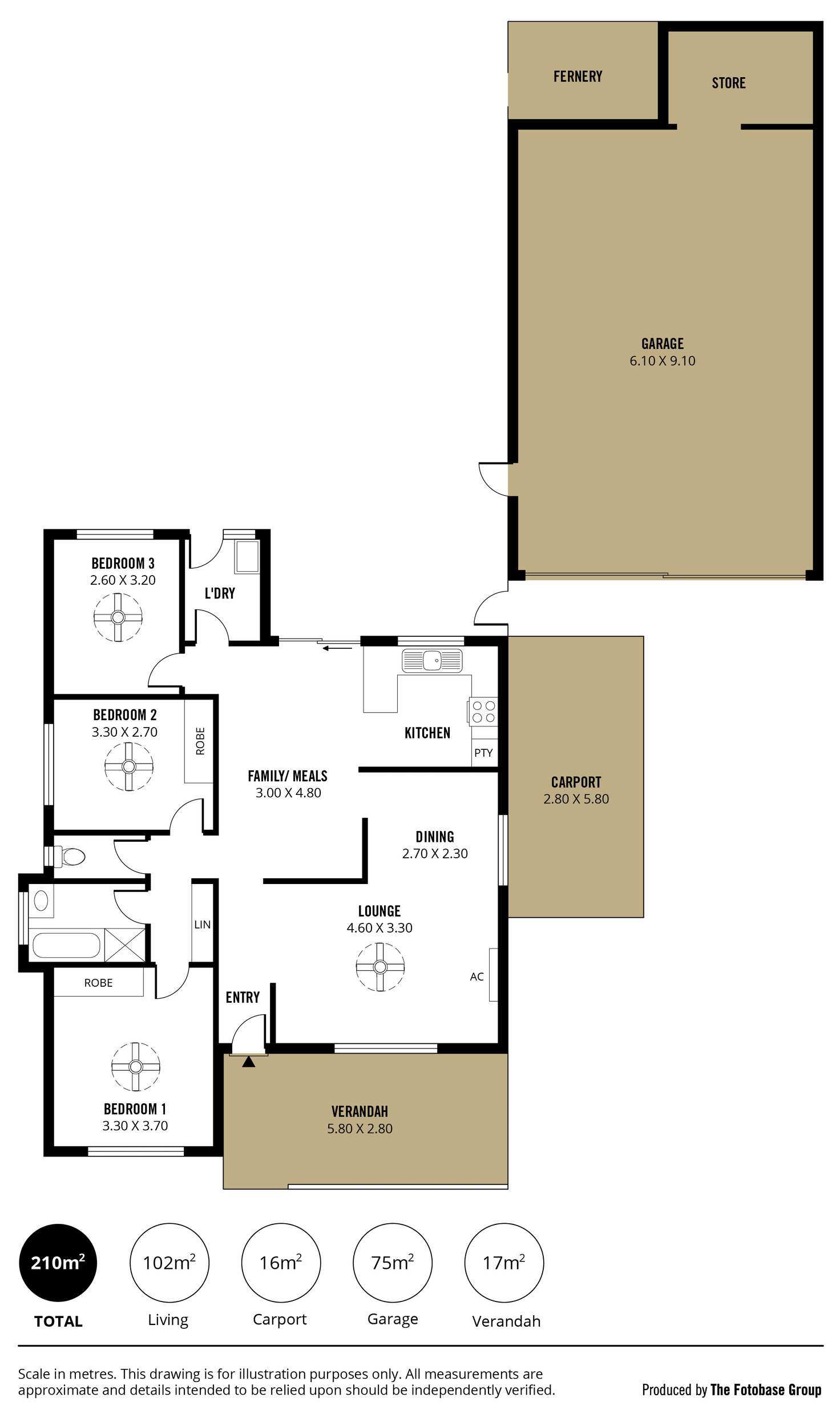 Floorplan of Homely house listing, 44 Odessa Drive, Woodcroft SA 5162